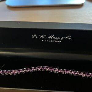 Macy’s Amethyst Sterling Silver Bracelet